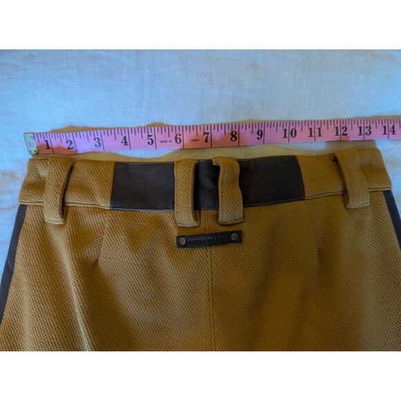 ALPS & METERS Women's Twenties Trouser Ski Pants Size 4 Mustard Brown Luxury - Picture 9 of 11